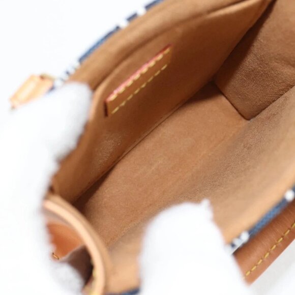 LOUIS VUITTON Pre Owned SINCE 1854 Petit Sac Plat 2way Navy M80288 Auth 132611M - Picture 11 of 16